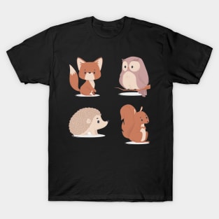 Cute Forest Animals Pack T-Shirt